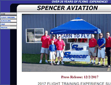 Tablet Screenshot of flyspenceraviation.com